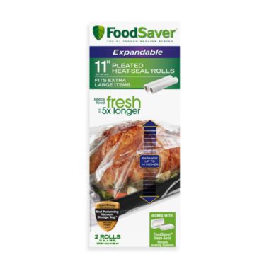 FoodSaver&reg; 2-Roll Pack Expandable Pleated Heat-Seal Rolls. View a larger version of this product image.