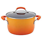 Rachael Ray&trade; Classic Brights 6 qt. Nonstick Covered Stock Pot in Orange