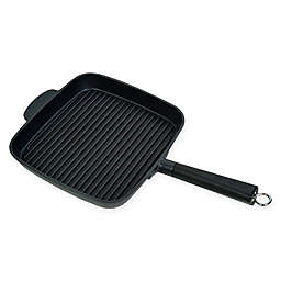 Masterpan Nonstick 11-Inch Deep Grill Pan in Black