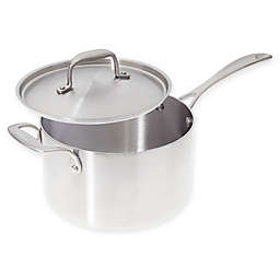 American Kitchen® Tri-Ply Stainless Steel Covered Saucepan