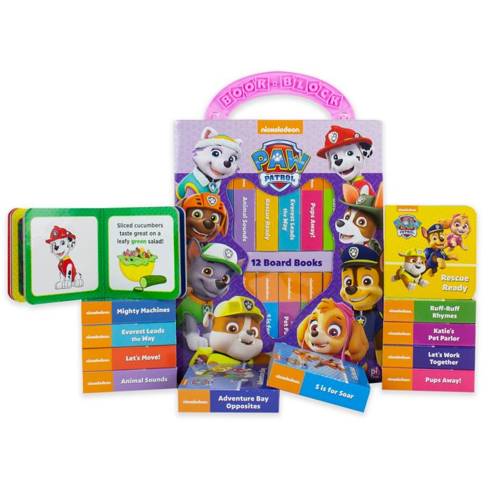 paw patrol book and figures