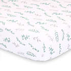 Alternate image 0 for The Peanutshell&trade; Farmhouse Floral Leaves Fitted Crib Sheet