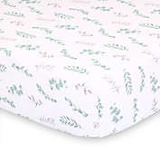 The Peanutshell&trade; Farmhouse Floral Leaves Fitted Crib Sheet