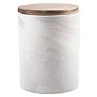 Alternate image 0 for Artisanal Kitchen Supply&reg; Coupe Marbleized 50 oz. Canister with Wood Lid in Grey