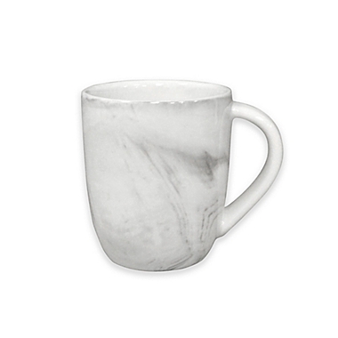 Artisanal Kitchen Supply&reg; Coupe Marbleized Espresso Mug in Grey. View a larger version of this product image.