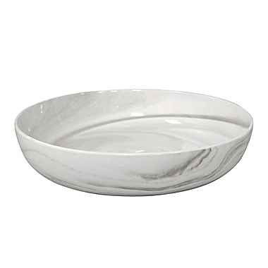 Artisanal Kitchen Supply&reg; Coupe Marbleized Serving Bowl in Grey. View a larger version of this product image.