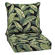 Arden Selections&trade;  2-Piece Outdoor Deep Seat Pillow Cushion Set