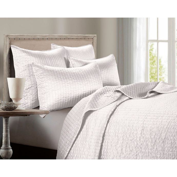 Hiend Accents Channel Satin Quilt Bed Bath Beyond