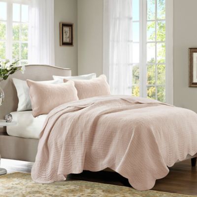 California King Coverlet Set Blush, California King Bedspreads Bed Bath And Beyond