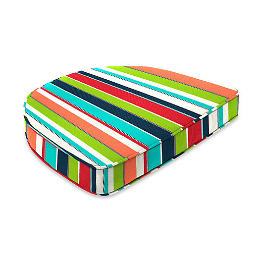 Alternate image 1 for Stripe 19.5-Inch Square Dining Cushion-Boxed in Sunbrella® Fabric