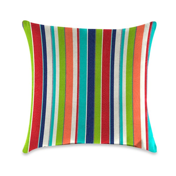 Outdoor Throw Pillow in Sunbrella® Carousel Confetti | Bed ...