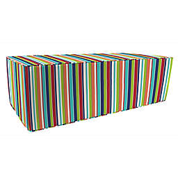 Stripe 25-Inch x 50-Inch Outdoor Pouf/Ottoman-Boxed in Sunbrella® Fabric