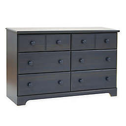 South Shore Summer Breeze 6-Drawer Double Dresser in Blueberry