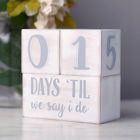 Alternate image 3 for Pearhead&reg; Wedding Countdown Milestone Blocks in White/Grey