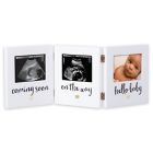 Alternate image 0 for Pearhead&reg; 3-Photo Hinged Sonogram Desk Frame in White