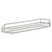 Kate and Laurel&reg; Felicia Mirrored Metal Tray in Silver