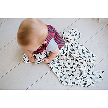 Copper Pearl&trade; Wild Swaddle Blanket in White/Black. View a larger version of this product image.