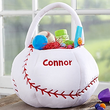 Baseball Embroidered Easter Treat Bag. View a larger version of this product image.