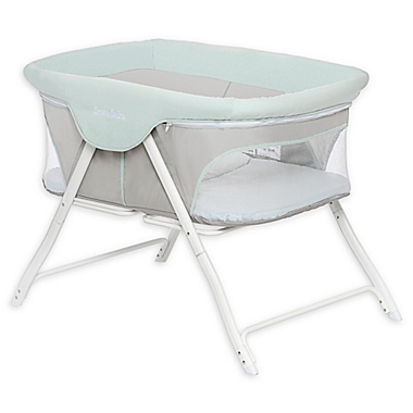 Dream On Me Traveler Portable Bassinet in Starlight Blue. View a larger version of this product image.