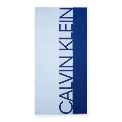 passen vergeven pond Calvin Klein Iconic Logo Beach Towel | Bed Bath & Beyond