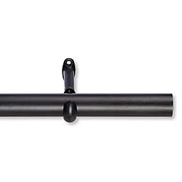 Cambria® Farmhouse 60-Inch Single Curtain Rod in Black