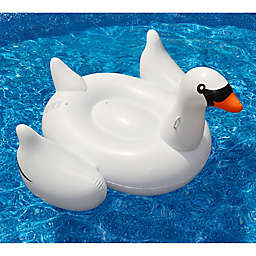 Swimline Giant Swan Pool Float in White