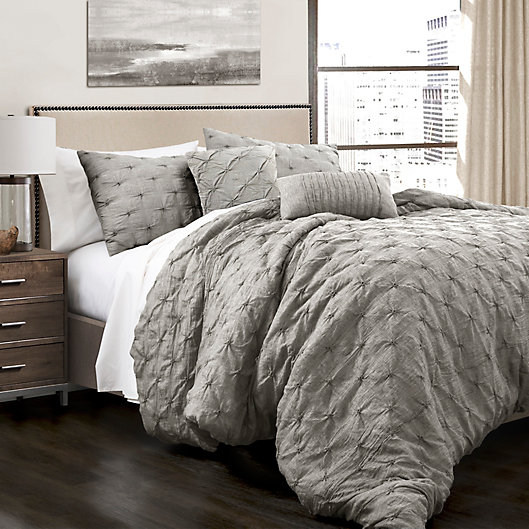 Lush Decor Ravello Pintuck 5-Piece Comforter Set | Bed Bath & Beyond