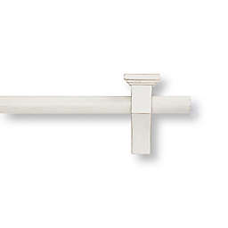 Cambria® Farmhouse 84-Inch Single Curtain Rod with Sconce Brackets in White
