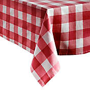 Farmhouse Living Buffalo Check 60-Inch x 120-Inch Oblong Tablecloth in Red