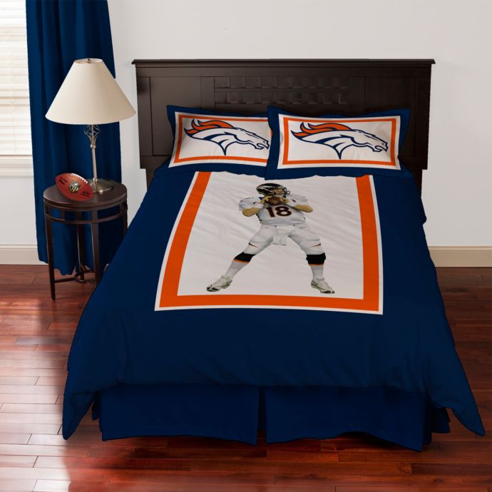 Biggshots Denver Broncos Peyton Manning Comforter Set Bed Bath
