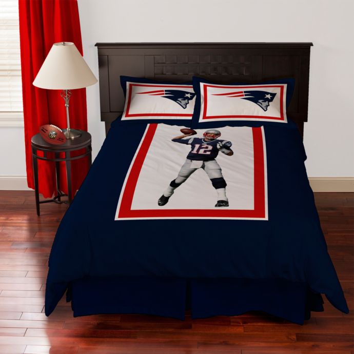 Biggshots New England Patriots Tom Brady Comforter Set Bed Bath