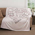 Alternate image 1 for Close to Her Heart 60-Inch x 80-Inch Fleece Throw Blanket