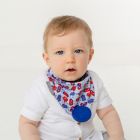 Alternate image 3 for Cheeky Chompers&reg; Neckerchew&reg; Robot Teething Bandana Bib in Red/Blue