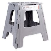 Rhino II Tall Folding Step Stool in Grey