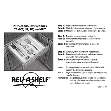 Rev-A-Shelf&reg; Large Drawer Flatware  Organizer Insert in Glossy White. View a larger version of this product image.