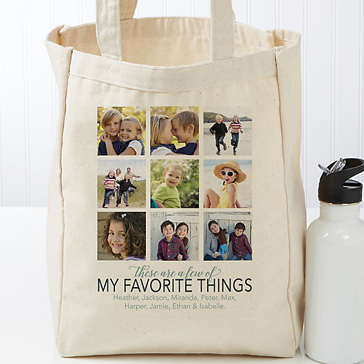 Alternate image 1 for My Favorite Things Personalized Canvas Tote Bag