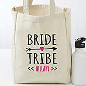 Bride Tribe Personalized Small Canvas Tote Bag