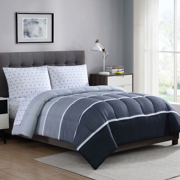 Newport 5-Piece Reversible Comforter Set | Bed Bath & Beyond