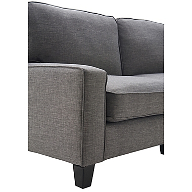 Serta&reg; Palisades Loveseat in Gray. View a larger version of this product image.