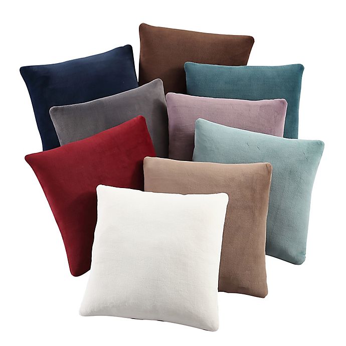 Purely Soft Solid Throw Pillows Set Of 2 Bed Bath Beyond