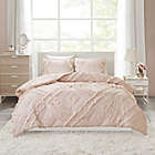 Alternate image 1 for Intelligent Design Kacie 2-Piece Ruffled Twin/Twin XL Coverlet Set in Blush