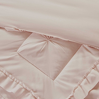 Intelligent Design Kacie 2-Piece Ruffled Twin/Twin XL Coverlet Set in Blush. View a larger version of this product image.