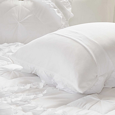 Intelligent Design Kacie 3-Piece Ruffled Full/Queen Coverlet Set in White. View a larger version of this product image.