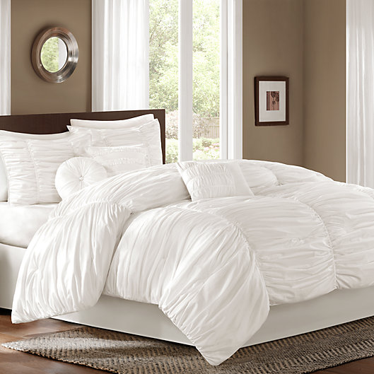 Alternate image 1 for Sidney 6-7-Piece Comforter Set in White
