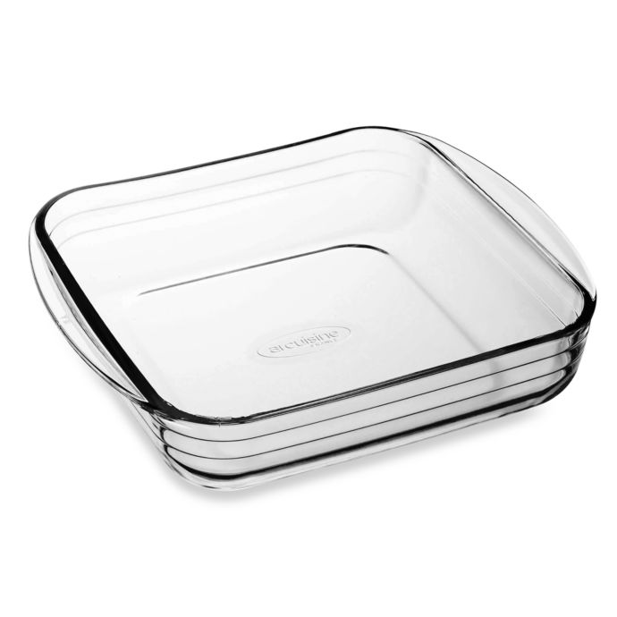 Arcuisine Borosilicate 8 Inch Square Glass Roaster Bed Bath and