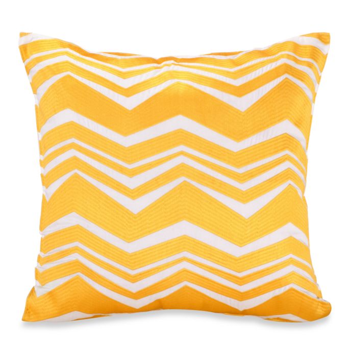 Trina Turk Coachella Yellow Zigzag 20 Inch X 10 Inch Toss Pillow