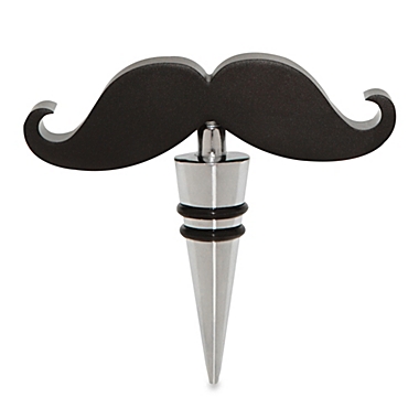 Mustache Bottle Stopper. View a larger version of this product image.
