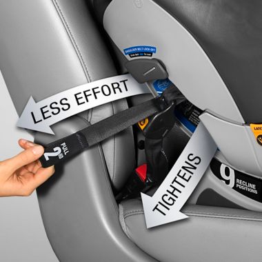 Chicco&reg; NextFit Zip&reg; Convertible Car Seat in Carbon. View a larger version of this product image.
