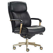 La-z-boy&reg; Faux Leather Swivel Melrose Office Chair in Black