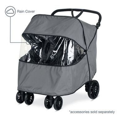 Britax&reg; B-Lively Double Stroller in Raven. View a larger version of this product image.